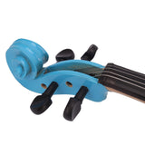 ZNTS 4/4 Acoustic Violin Case Bow Rosin Sky Blue 32162284