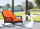 Latte Woven Single Rocking Chair Brown Gradient 09866010