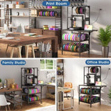 3D Printer Stand, Heavy Duty 3D Printer Table Stand with Filament Storage Rack, T-Shaped Spools 00837122
