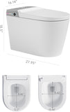 ZNTS Smart Toilet, Smart Bidet Toilet with Remote Control, Raised Tankless Toilet with LED Display, W2026P200286