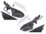 New LeftRight DriverPassenger Side Mirror Power Fold Heated White for Tesla Model 3 M3 2017-2023 65349615