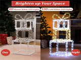 3ft Lighted Christmas Gift Boxes - 200 LED Lights , Acrylic Beads, Multi-Color 16060153