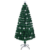 7ft pre-assembled Christmas tree, artificial Christmas tree with fir branches, color-changing fiber 49424331