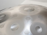 10 Notes Mandala Pattern Silver Handpan Drum Decorative Steel Percussion Instrument 77193671