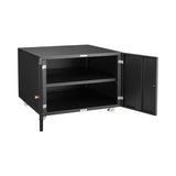 ZNTS Office furniture Copier Cabinet BLACK 2 door steel copier stand mobile pedestal file Printer Stand 45773336