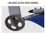 6.1 m 5-Section Extendable Roof Snow Rake with Wheels Aluminum Pole & Aluminum Frame, PE Blue 13913942