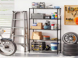 5-Tier Heavy-Duty Metal Wire Shelving, 1250LBS Total Capacity Rack with 250LBS Per Shelf, Black 04462155