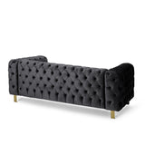 Mirod Comfy 3-seat Sofa with Tufted Back and Arm, Modern for Living Room 69439.00BLK
