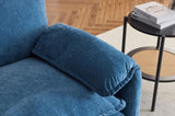 38" Oversized Chenille Lounge Chair - Plush Reading Armchair with Thick Comfort Cushions, High Back W1829P265020