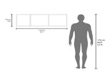 Wall Shelf 14.9" H, with 1 Door and 3 Shelves, Smokey Gray B097P250878