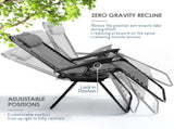 Zero Gravity Chair, Outdoor Lounge Chairs with Cup Holder, Gray 38356584