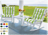 High Back Chairs Set of 2, Waterproof Outdoor Rocking Chair with Ties, Rocking Chair 82215617