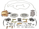 Front Power Disc Brake Conversion Drilled Rotors Lines Set Fit for Chevrolet Bel Air One-Fifty 15660967
