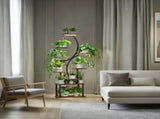 Plant Stand with Grow Lights, 8 Tiered Indoor Plant Shelf, 61" Tall Plant Stand for Indoor Plants W2641P199619