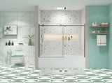 Bathtub shower door, sliding door, with 5/16" tempered glass and Polished finish 6058 W2122P167020