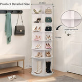 7 Tier Rotating Rack, High Bottom Design Rotating Rack Tower, Free Standing 360&deg Spinning 72785229