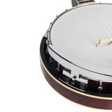 ZNTS Top Grade Exquisite Professional Wood Metal 5-string Banjo White & Wood Color 76375310