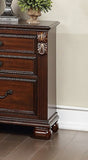 Bedroom Furniture Traditional Look Unique Wooden Nightstand Drawers Bed Side Table Cherry HSESF00F5486