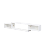65.35in Wall Mounted Floating TV Stand with 20 Color LEDs and Charging Station W331P242457