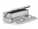Treadle Chicken Feeder Rodent Proof No Waste, Large Capacity Chicken Grit and Oyster Shell Feeder 77808885
