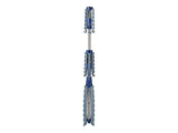 Space-Saving 2-Tier Steel Tripod Hanging Clothes Drying Rack, Blue/Silver 19496175