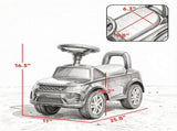 Black Baby Push Car for Toddlers Under Seat Storage Ride-On Toy, 18-36 Months 92954433