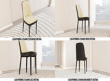A set of 4 dining chair, modern style chair made of high-quality PU Leather fabric with thick soft W2189P166088