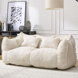 Soft beanbag chair with high resilience foam core for two people. The comfortable square recliner W1996P252271