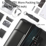 Luggage Sets 3 Piece, Expandable Hard shell ABS Suitcases Double Spinner, Travel luggage Set N730P296765B