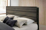 Ioana Antique Grey Wood 6-piece King Size Bedroom Set, Dresser, Mirror, 2 Night Stands , Chest T2574P202556
