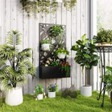 Garden Bed Galvanized PlanterGarden Bed with Privacy Pan 93497452