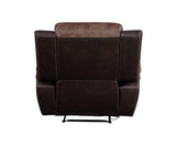 Toffee and Espresso Polished Tufted Recliner B062P215443