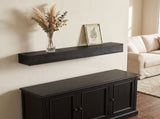 60'' Fireplace Mantel Pine Wood Wall-Mounted & Floating Shelf for Home Decor with Textured Wood W2640P534718