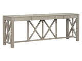 U_Style 60''Acacia Veneer Console with 4 Spacious Drawers, Modern Crisscross Design Entryway N711P289747D