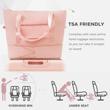 Luggage Sets 4 Piece, ABS Durable Suitcase with Travel Bag, Carry On Luggage Suitcase Set with N726P218511S
