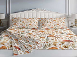 4pcs White-spotted red mushroom flat sheet fitted sheet set combination scent 97861367