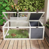 Reptile Habitat Tortoise House with Lamp Holder, 3 Acrylic Observation Windows, 2 Waterproof Trays, 94227067