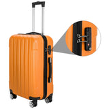 ZNTS 3-in-1 Multifunctional Large Capacity Traveling Storage Suitcase Luggage Set Orange 97788148