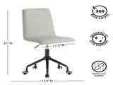 Rolling Linen Swivel Office Chair, Multiple Colors 14262091