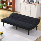 This 66-inch corduroy sofa bed flexibly adapt to the living room, apartment and bedroom, and it W3371P311444