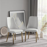 Modern Pu Sponge-Filled Dining Chair, Solid Wood Metal Legs, Suitable for Restaurants, Living Rooms W1535P227672