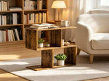 Narrow Side Table with Storage Shelves, 19.7" W x 7.7" D x 22.8" H 79119000