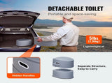 Portable Camping Toilet, Portable Sanitation Unit with 1.3 Gal Separate Inner Pail & Detachable 82804149