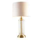 Clarity Glass Cylinder Table Lamp Set of 2 B03594985