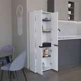 Herrin Storage Cabinet Kitchen Pantry With Four Doors and and Five Interior Shelves B200P173176