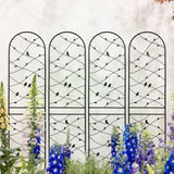 4 Pack Metal Garden Trellis 86.7" x 19.7" Rustproof Trellis for Climbing Plants Outdoor Flower W1586P268069