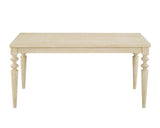 Amonia Urban Style Wired White Finish Wood Turned-Leg Dining Table T2574P165165