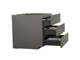 Alice-36F-102,Floor cabinet WITHOUT basin, Gray color, With three drawers, Pre-assembled W1865107752