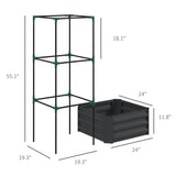 Garden BedFlower shelf,Wood Planter Box 81415983