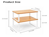 2 Pack Cabinet Organizers Shelves, Kitchen Countertop Storage, Pantry Organizer, 11.7''W, Bamboo 26554706
